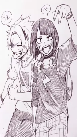 Arghhh I love them sm🥺🥺✌️ #mha #myheroacademia #denki #jirou #fyp 