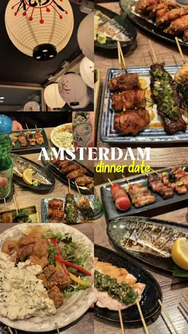 Amsterdam Date Night ✨💖 Dinner date at Yakitori Hanabi 🍢  #amsterdam #datenight #dinnerdate 