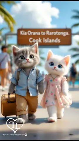 Tom & Luna’s Adventures 🐾  Cook Islands ✨ Original creation made by me 💕 Every story, outfit, and scene is part of my own project. Follow Tom & Luna as they travel the world 🌍 #TomAndLuna #MyOriginalContent #TravelStory #fyp