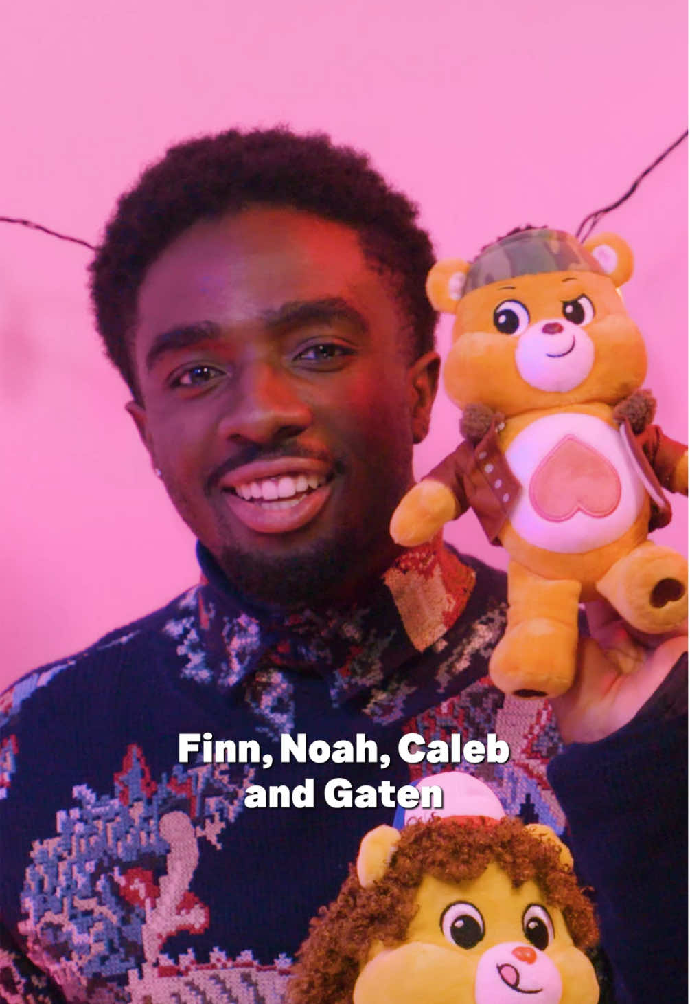 The Stranger Things cast meeting their Care Bears is the cutest thing 🥹 Watch the Stranger Things cast play Who Even Am I? on MTV UK YouTube now 💫 #strangerthings #finnwolfhard #mtvmovies #calebmclaughlin #gatenmatarazzo 