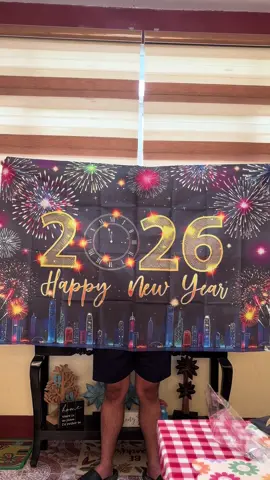 2026 Happy New Year Banner 😍🎉 Checkout na din kayo guys habang mura pa. 100x150cm ang size #happynewyearbanner #happynewyearbackdrop #newyeardecor #happynewyear2026 #partysupplies 