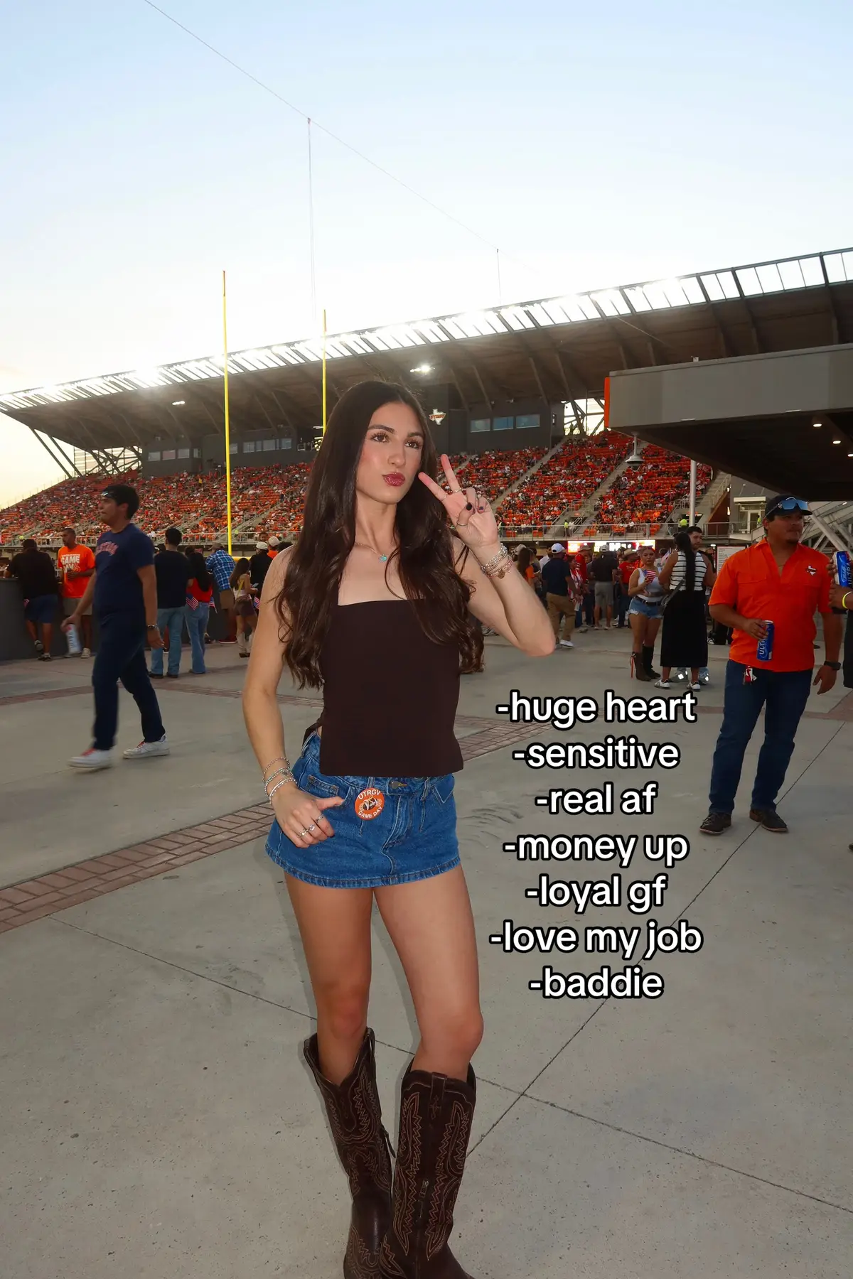 she’s a baddie through and through 😏