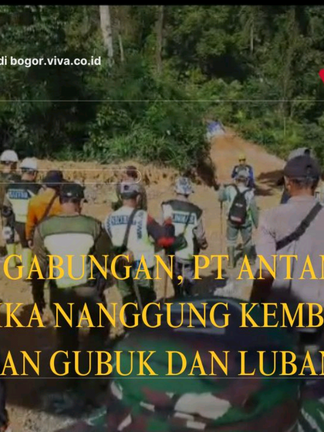 Patroli Gabungan, PT Antam dan Muspika Nanggung Kembali Musnahkan Gubuk dan Lubang PETI  Kabupaten Bogor, VIVA Bogor - Hari ketiga pelaksanaan patroli gabungan antara PT Antam UBPE Pongkor bersama Muspika Kecamatan Nanggung kembali menemukan sejumlah gubuk dan lubang yang diduga digunakan untuk aktivitas Pertambangan Emas Tanpa Izin (PETI). Seluruh temuan tersebut langsung dimusnahkan di lokasi.  Ratusan personel yang terlibat dalam operasi gabungan ini melanjutkan patroli serta penertiban dikawasanHutan Taman Nasional Gunung Halimun Salak dan area Izin Usaha Pertambangan PT Antam UBPE Pongkor. Pada hari ketiga, tim menyasar wilayah Butak, dan kembali menemukan gubuk serta gelundung pengolahan emas ilegal yang kemudian dihancurkan.  Kapolsek Nanggung, Ucup Supriatna, selaku kepala pengendali patroli gabungan menjelaskan bahwa kegiatan ini merupakan hari terakhir dari rangkaian patroli selama tiga hari. “Kegiatan patroli kita mulai sejak Rabu. Selain forkopimcam nanggung, kami juga dibantu polisi kehutanan, linmas dari empat desa yang berbatasan dengan IUP Antam, serta tim pengamanan PT Antam yang melibatkan otpit polda jabar, suakelola, dan security,” ujarnya. Video : Andi Suprihandi | VIVA Bogor Editor : Rosis Aditya #vivabogor #ptantam #pongkor #tambang 