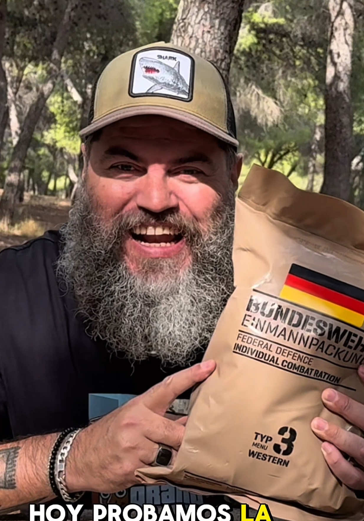 Probando la ración militar de Alemania 🇩🇪 #racionesmilitares #comidamilitar #fyp