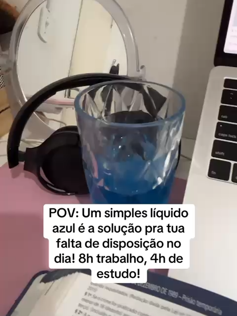 A estética da tranquilidade servida no copo 💙😌 #ansiedade #diacalmo #foryou #foryouu