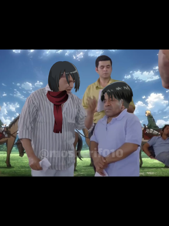 #هجوم_العمالقة #ميكاسا #ليفاي #ميمز_انمي #AttackOnTitan 