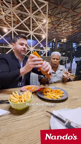 It never ends with these two. Just like our bottomless sauce. 