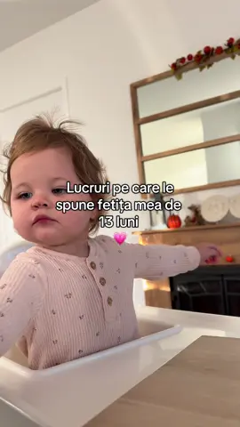 Lucruri pe care le spune fetița mea de 13 luni 💗 #viatademama #viatacubebe #gracieplusmama #fyp #foryoupagе 