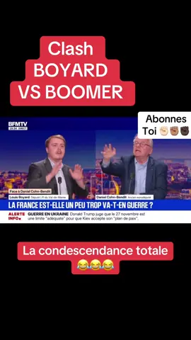Clash entre Louis Boyard de LFI et le boomer Con Bendit 😳😳