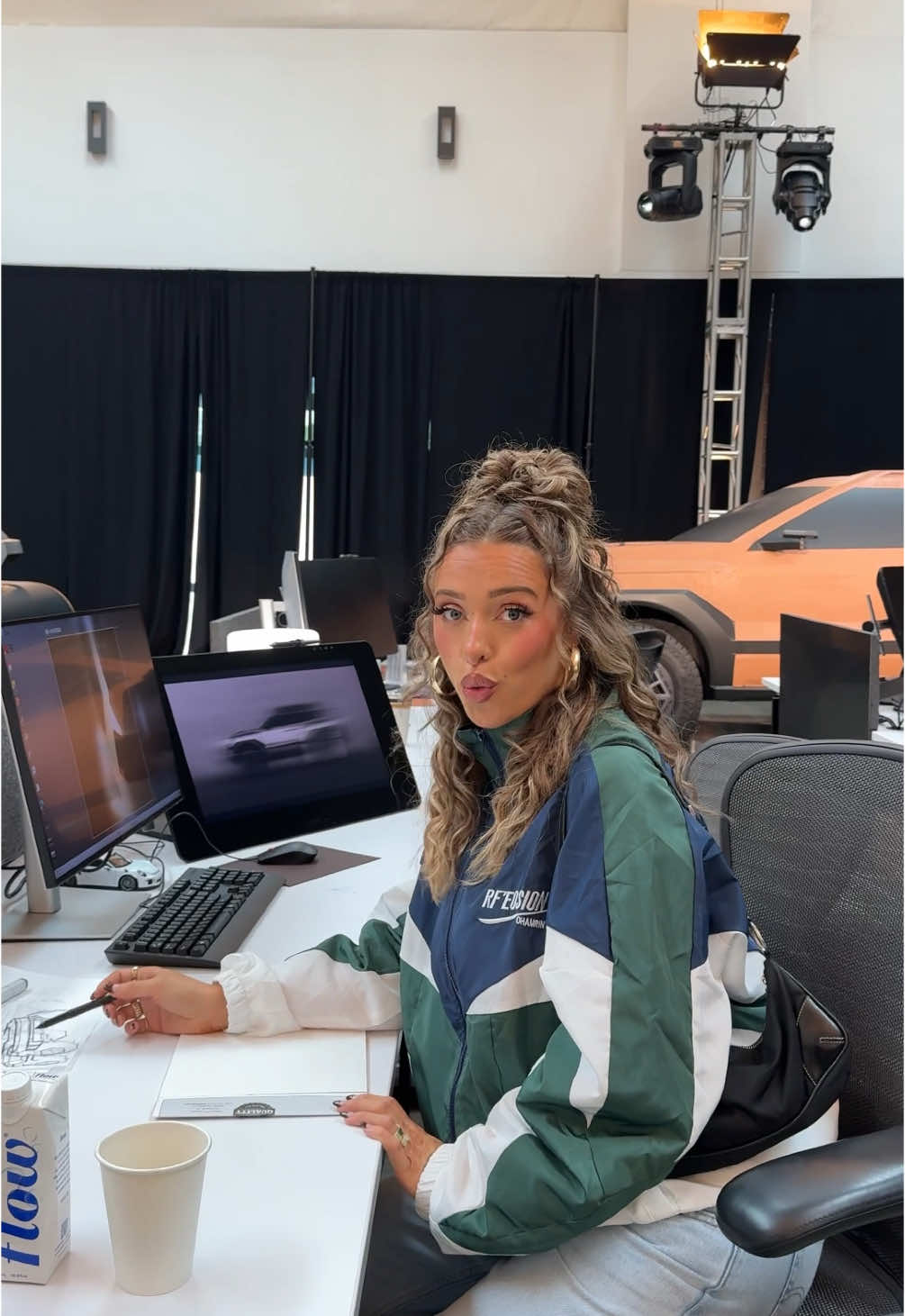 Was so cool to check out the new @Hyundai USA IONIQ 6 N high performance electric vehicle and CRATER Concept at their California design studio! 🚙✨♥️I loved getting a peek into this creative process and all the hard work that goes into creating such amazing cars! #HyundaiPartner #ad 