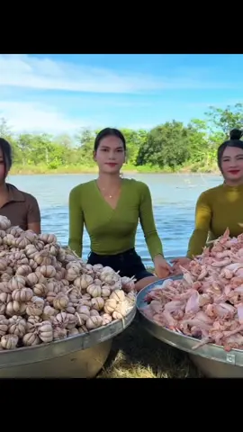 Amazing cooking garlic with chicken wing crispy recipe#viralfood #tiktokfood #cooking #perfect #cookwithlove 