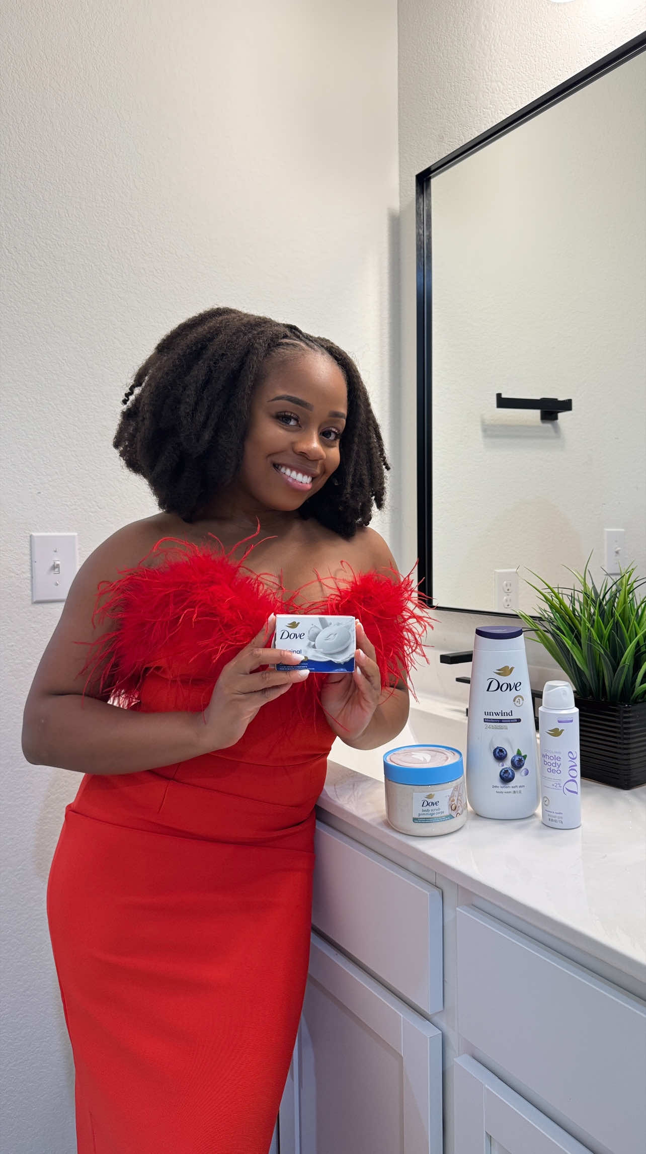 #DovePartner We all know how busy the holidays get, but even in the middle of the hustle and bustle, I love that @Dove Beauty & Personal Care helps me keep my glow. ✨ This full-body routine keeps my skin hydrated, soft, and smelling amazing all season long. Head to your local @Walmart to shop my favorite Dove products and give yourself that #DoveHolidayGlow. You just have to check these products out!