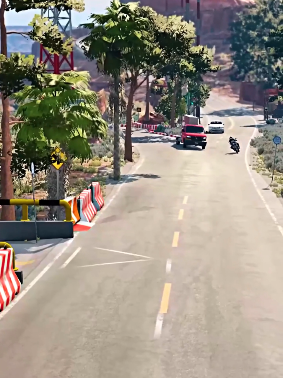 BeamNG.Drive🚘 Extreme Cars Physics Test usa road driving test #1  #viralvideos #usaroad #clip  #beamngdrive 