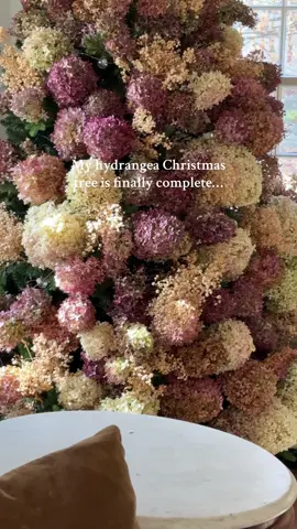 It’s PERFECT! 🤭 #hydrangea #hydrangeachristmastree #hydrangeas #newengland #homeandgarden 