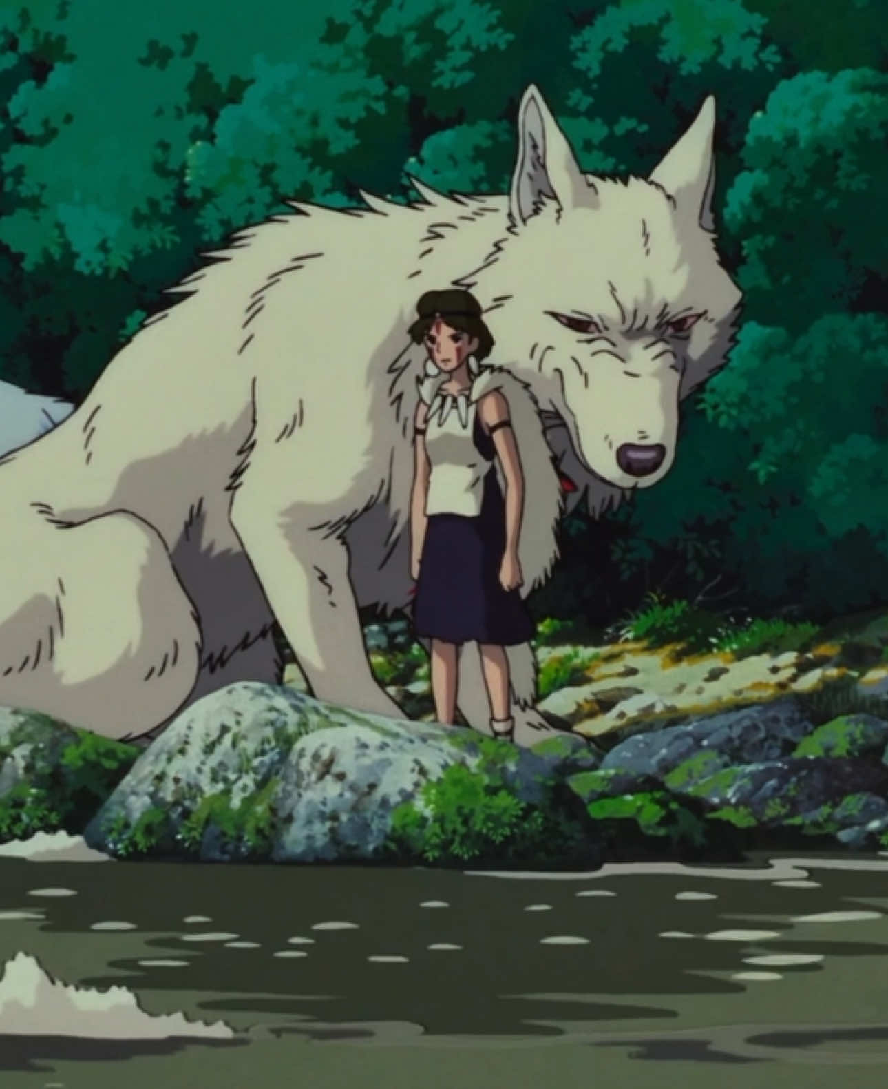 Princess Mononoke is so beautiful #studioghibli #stvlightss #hayaomiyazaki #edit #princessmononoke 