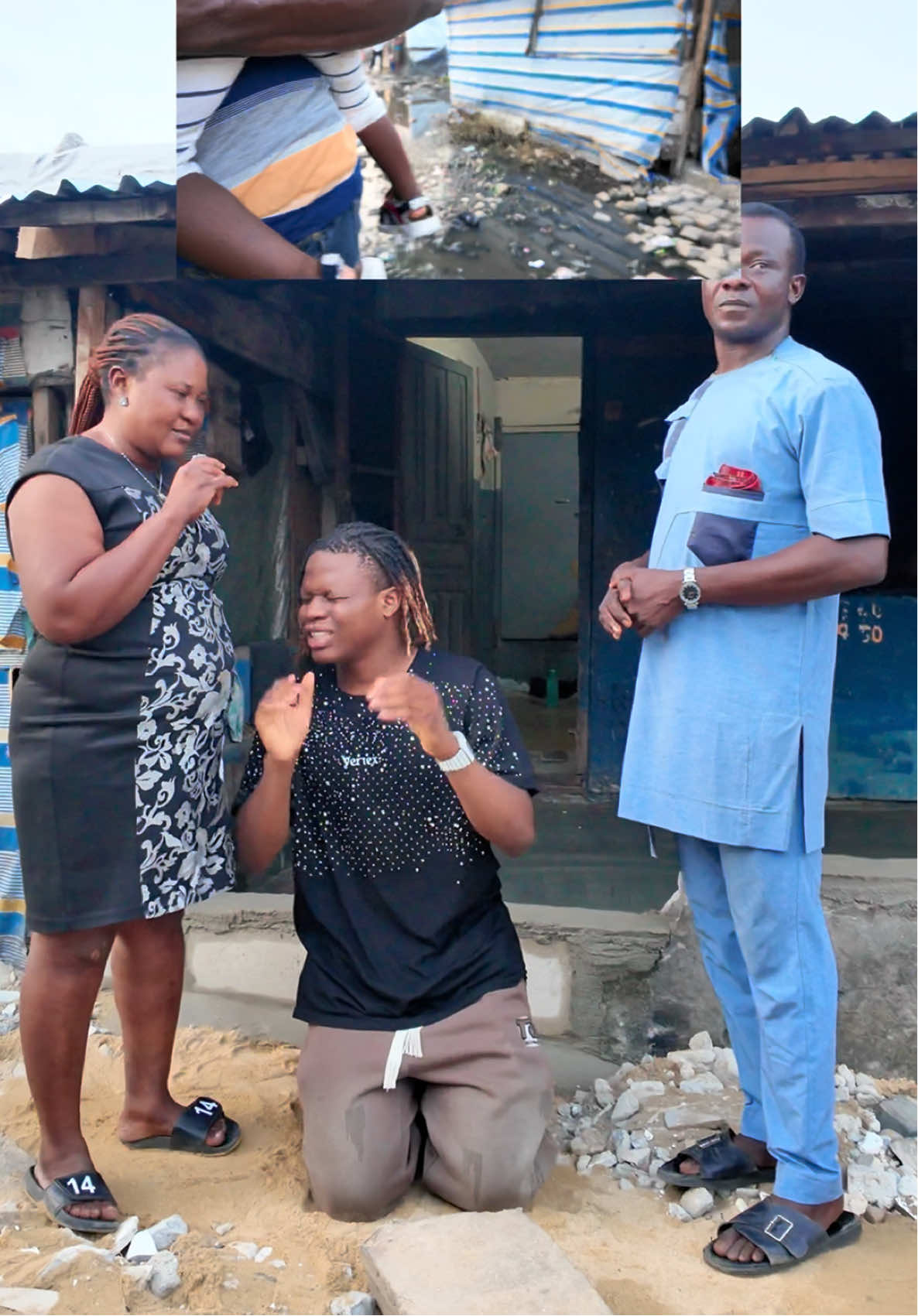 I did a social experiment to take this family out from living inside water #ogaamos #tiktoksocialexperiment 