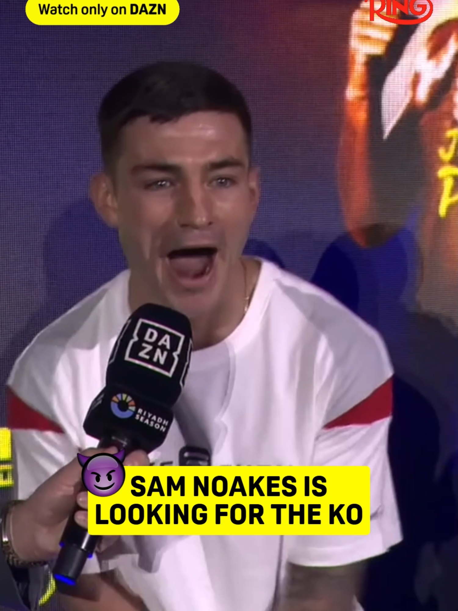 The crowd is PUMPED for Sam Noakes! 🙌 🎟️Buy #RingIV: Night of Champions NOW at DAZN.com | Nov 22 | Live exclusively on DAZN | @ringmagazine 🤳 #fyp #boxing #viral #fight