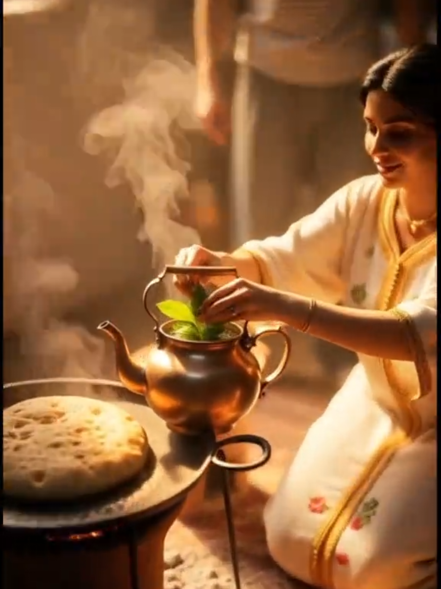 رجعنا لأحلى أيام المغرب البساطة، الدفء، ورائحة الشاي اللي عمرها ما تتنسى ❤️🇲🇦 #المغرب #ذكريات_التسعينات #نوستالجيا_مغربية #حياة_زمان #ai_morocco