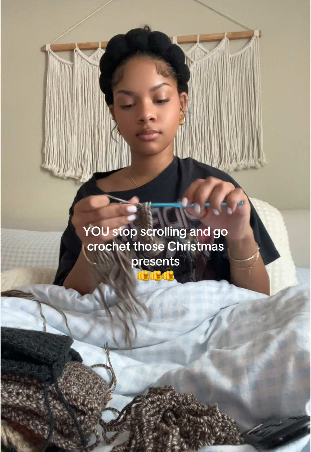 It’s okay.. me too. #fyp #christmasgiftideas #crochetersoftiktok #relateable #christmas #crochet #crochetsweater #grannysquare 