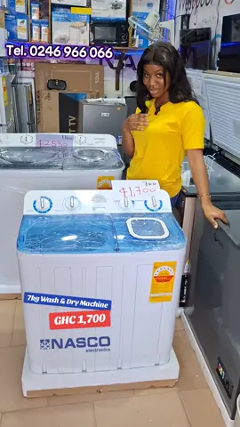 Nasco 7kg top Load semi automatic washing machines with dryer available for GHC 1,700 #ghanatiktok🇬🇭 #foryou #blackfridaydeals #homeappliances #laundrytok 