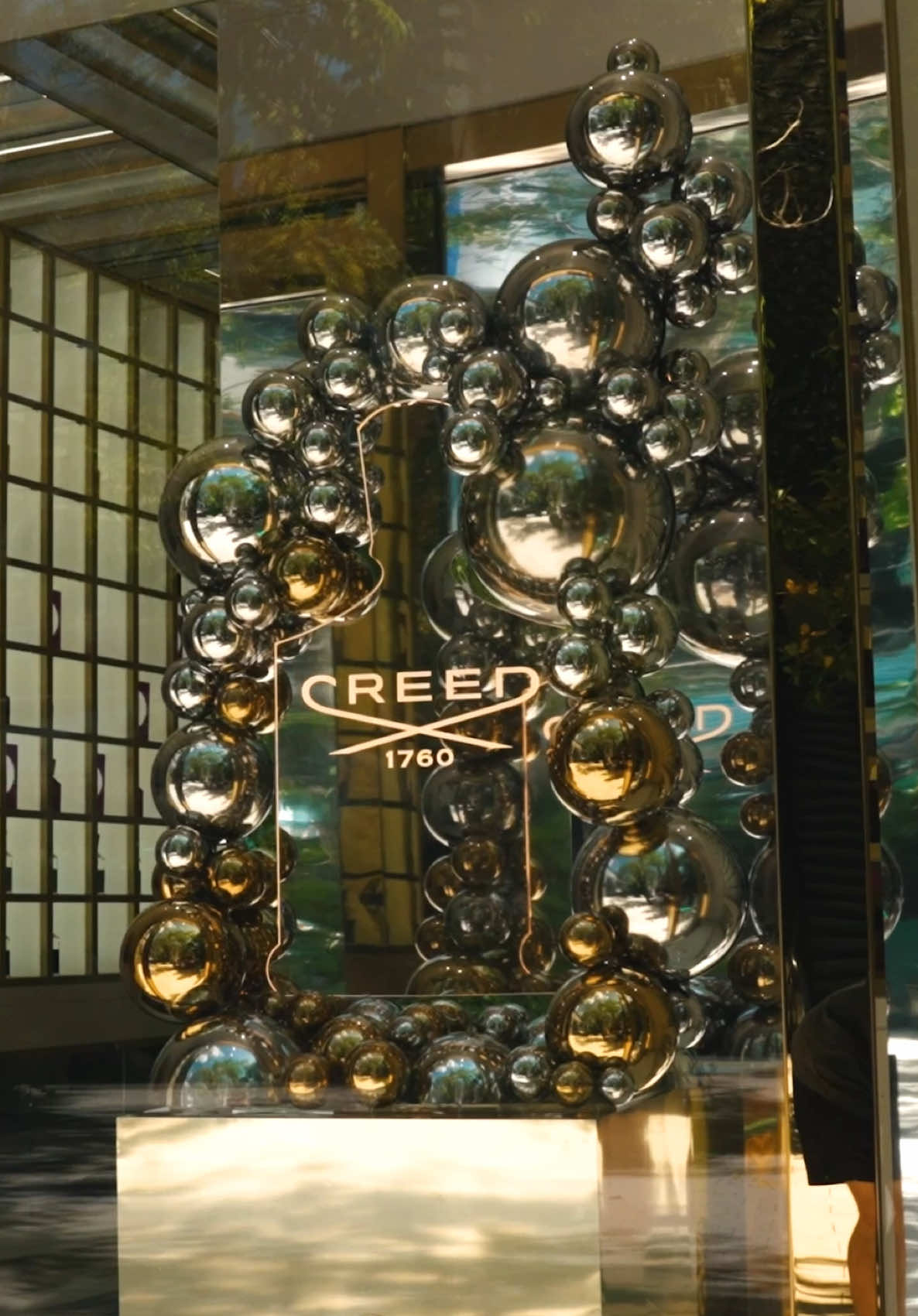 @creedfragrance Design District setup🪩