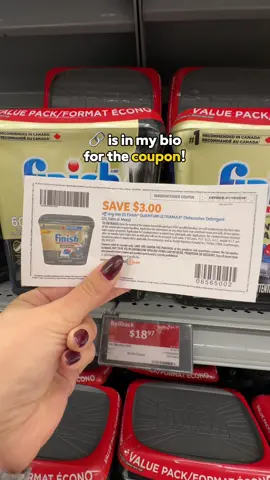 📌 SAVE this so you don’t forget! New deal on @Finish Canada Quantum Ultramax 60ct at Walmart stores across Canada 👇 . ▪️Now on sale for $18.97 ▪️Use a $3 off printable coupon  . #canadiancouponing #canadiancouponer #FinishCanada #walmartdeals #canadiandeals