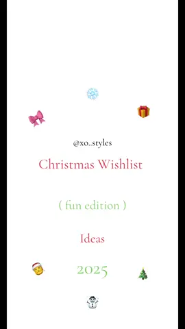 Fun editon! #christmas #wishlist #giftideas #fun #fyp 