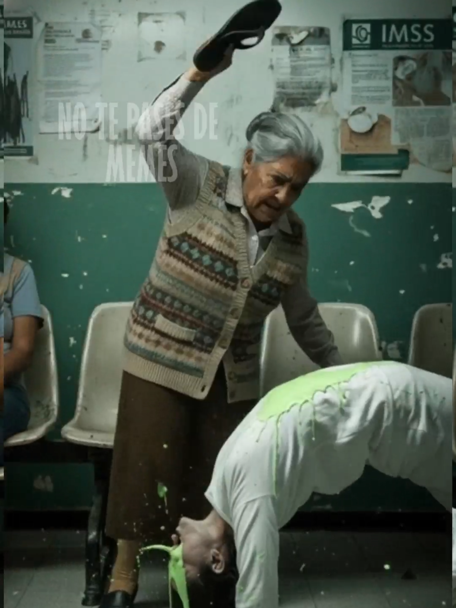 Terror en el IMSS: Doña Pancha desata el pánico en la sala de espera #Comedia #Humor #fypシ #Mexicano