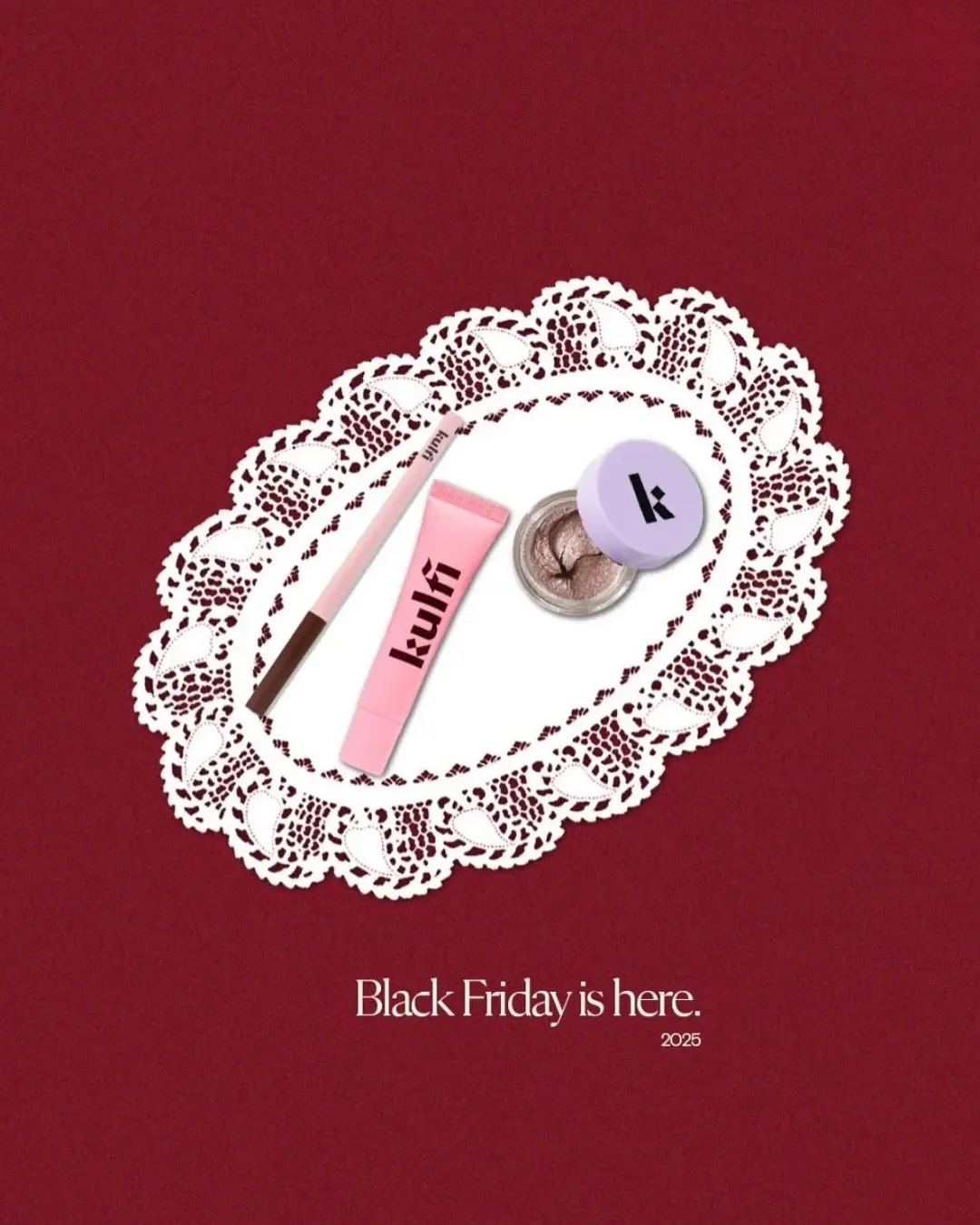 Everything's 20% off. Yes, everything. (Yes, even the discounted holiday bundles!) Go play 💜 Shop now on kulfibeauty.com - discount automatically applies at checkout ✨ #kulfibeauty 