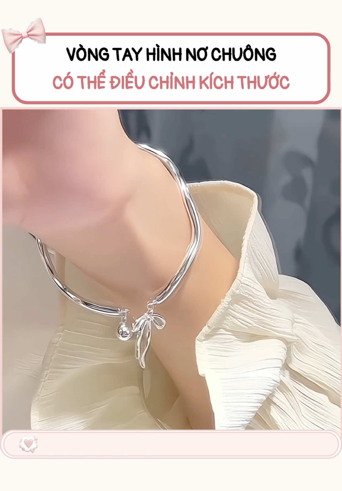 Vòng tay hình nơ chuông #vongtay #vongtaynu #lactay #lactaynu #phukienthoitrang 