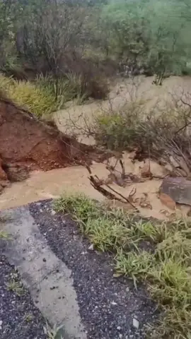 Cratera interrompe trânsito na BR 116 entre Araci e Tucano #chuva #cratera #br116 #araci #tucano 