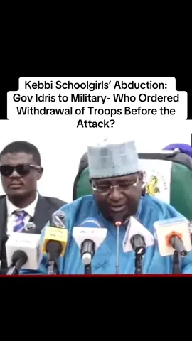 Kebbi Schoolgirls’ Abduction: Gov Idris to Military — Who Ordered Withdrawal of Troops Before the Attack? Kebbi State Governor, Nasir Idris, has demanded a full-scale investigation into the sudden withdrawal of military personnel from Government Girls Comprehensive Secondary School, Maga, less than an hour before terrorists abducted several students. The governor raised the concern when he received the Minister of State for Defence, Bello Matawalle, who relocated to Kebbi State on the orders of President Bola Tinubu. Idris said the state government had earlier received intelligence about a possible attack and immediately convened a security meeting to strengthen protection around vulnerable communities and schools. “As a responsive government, when we received intelligence on a possible attack, we summoned a security meeting. The security agencies assured us that all was well and that personnel would be mobilised to the school.” He said.  He explained that although military personnel were deployed, they inexplicably withdrew around 3am, just 45 minutes before the terrorists struck at about 3:45am. “The military was deployed, but they later withdrew by 3am and by 3:45am, the incident happened,” Idris said. Describing the development as deeply troubling, the governor said several critical questions must be answered. “Who authorised the military to withdraw? How did security personnel pull out at such a critical time? That is our concern,” he stressed. Idris noted that the state has formally requested a thorough investigation to unravel the circumstances surrounding the withdrawal and identify the officer or authority that issued the directive. “We have asked the military to investigate and identify who gave that order,” he added. According to Matawalle, fresh intelligence by security agencies indicates that the abducted schoolgirls may soon regain their freedom. “The intelligence we have at hand shows that we are very close to those children,” he assured.