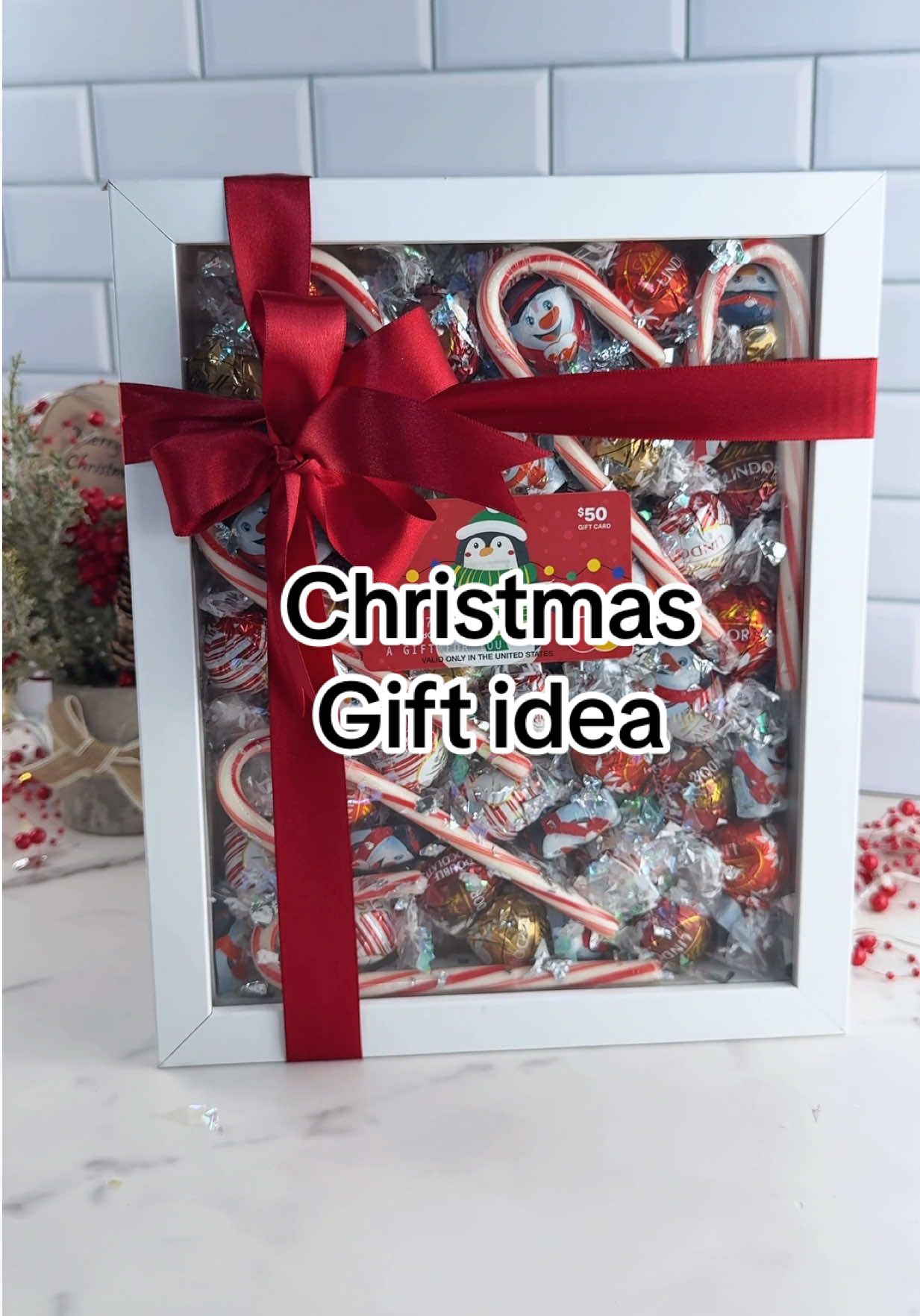 Holiday box idea A simple way to prepare a festive box using small seasonal items. #holidayidea #giftboxidea #festiveideas #christmas2025 #holidayprep