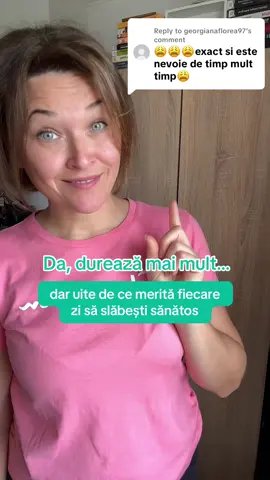 Replying to @georgianaflorea97 Da, durează mai mult când încerci să slăbești printr-un stil de viață sănătos. Dar când o faci corect, rezultatele rămân PE VIAȚĂ!!! Eu zic ca se merită sacrificiul ☺️ --- #slabirefemeip#sopa#ovarepolichisticez#rezistentalainsulinah#echilibruhormonal 