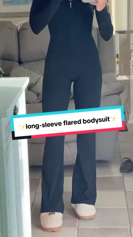 This long-sleeve flared bodysuit gives you that smooth, sculpted look with zero effort. Super stretchy, comfy, and perfect for gym days, errands, or going-out fits. Zip front, wide legs, and a flattering silhouette that hugs in all the right places. #ActivewearFinds #FlaredJumpsuit #tiktokshopblackfriday  #TikTokShopCreatorPicks  #tiktokshopcybermonday 