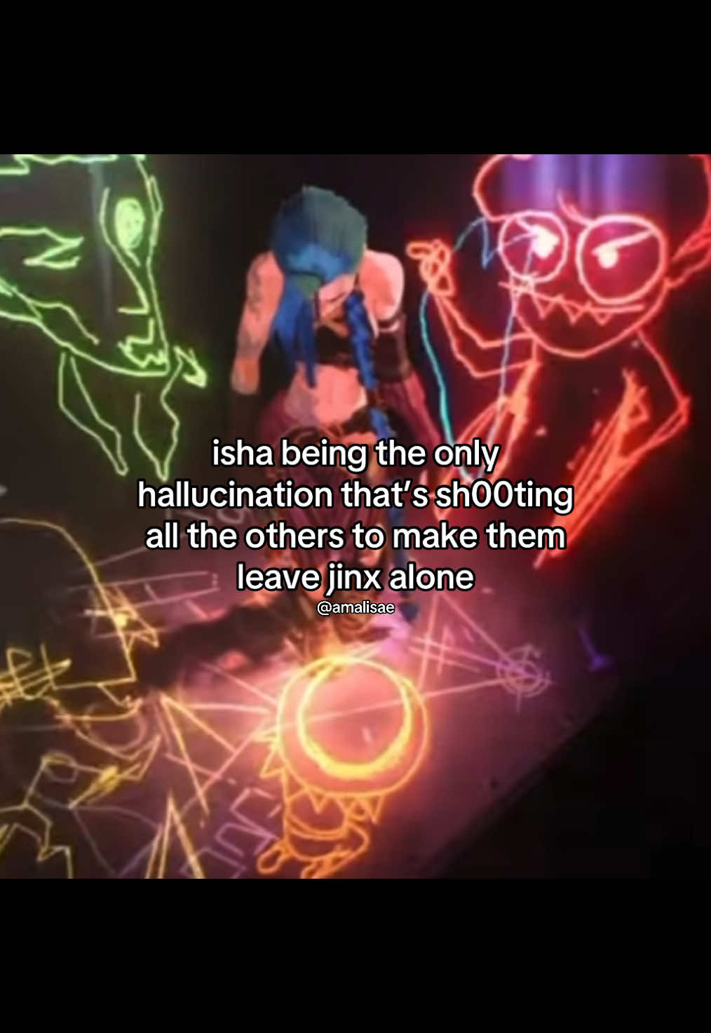 the way isha turned out as another hallucination the moment jinx knew she wasn’t there tho #jinxarcane #arcanejinx #zaun #piltover #jinxleagueoflegends  #Arcane #arcaneleagueoflegends #leagueoflegends #amalisae #fyp #foryou #xybca #netflix #detailing #netflixseries #Viral #jinx #isha #ishaarcane #arcaneisha 