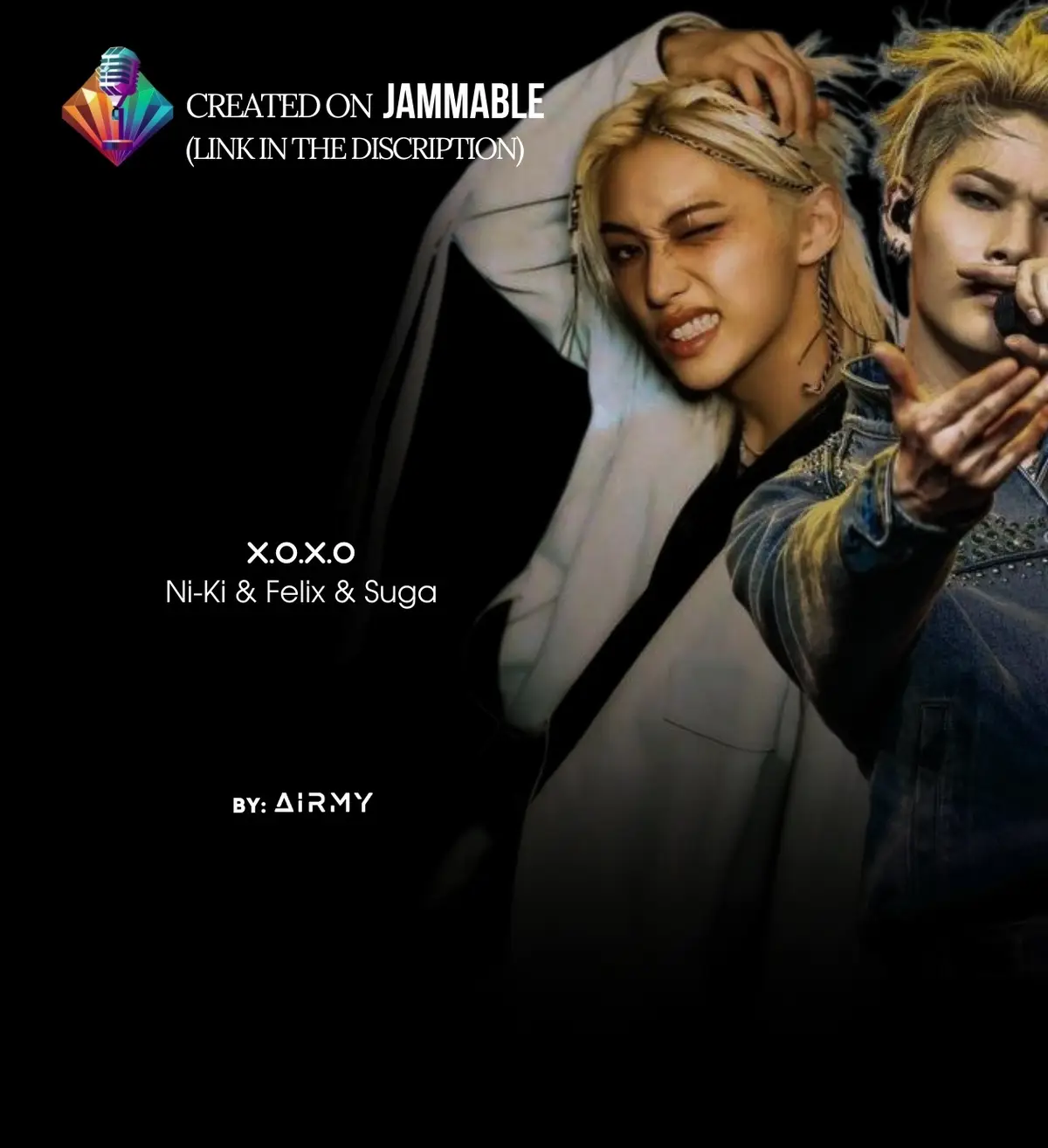 [AI COVER] Ni‑Ki, Felix & Suga — X.O.X.O (Pedro Calderón & D’ la Crem) • Airmy • Original Artist: Pedro Calderón & D’ la Crem • AI Artist: Ni‑Ki, Felix & Suga • Song: “X.O.X.O”   ai cover by @Kpop_aixxx  I DON’T own anything. This content is AI-generated and does not originate from an actual person. It remains faithful to the original composition with not a single stem altered, ensuring full respect for Komca’s rights. All rights to the rightful creators. No copyright infringement intended. #airmyforever #jammable #niki #felix #suga 