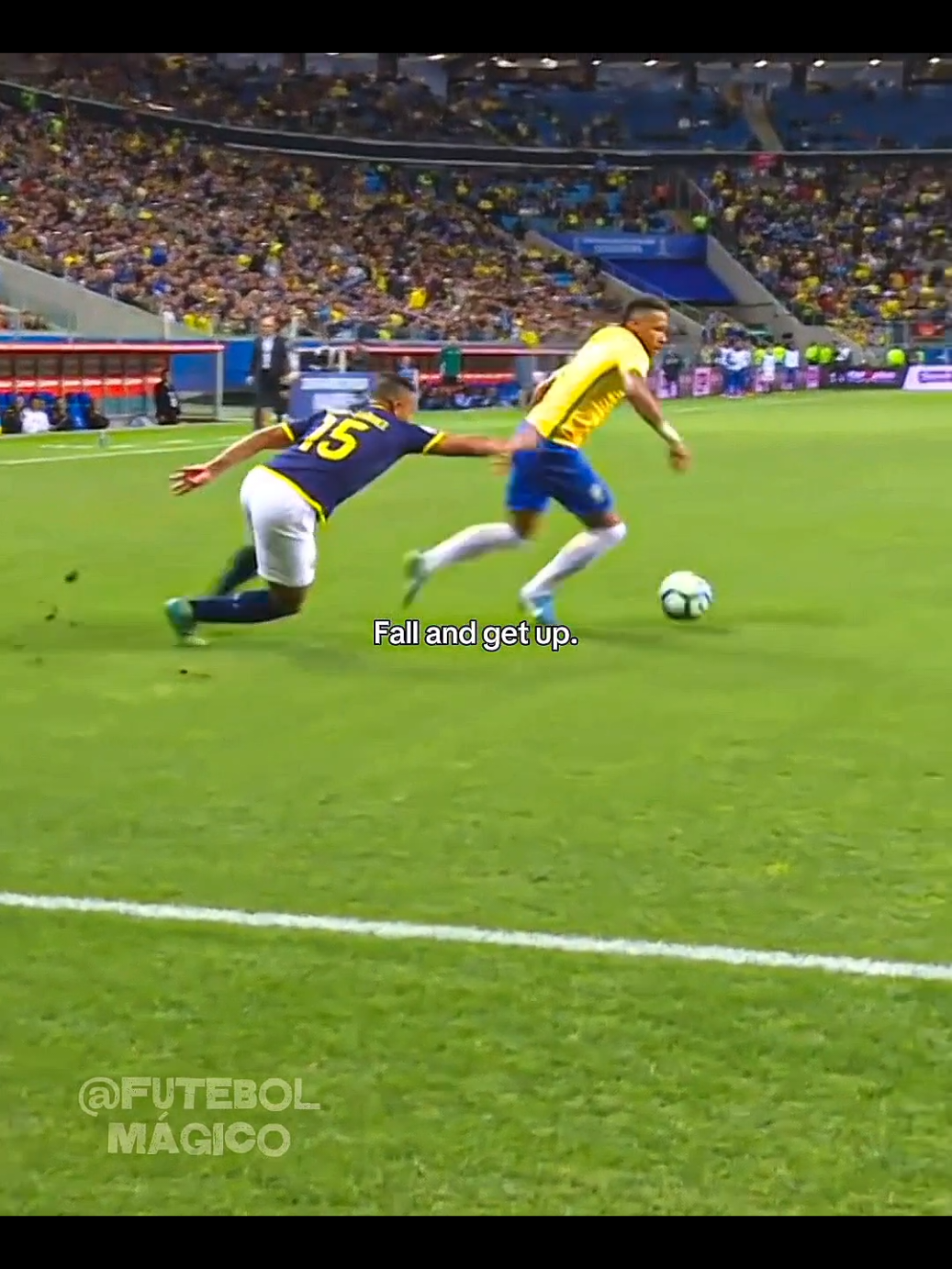 Fall and get up 😮‍💨 | #neymar #skills #foryoupage #football 