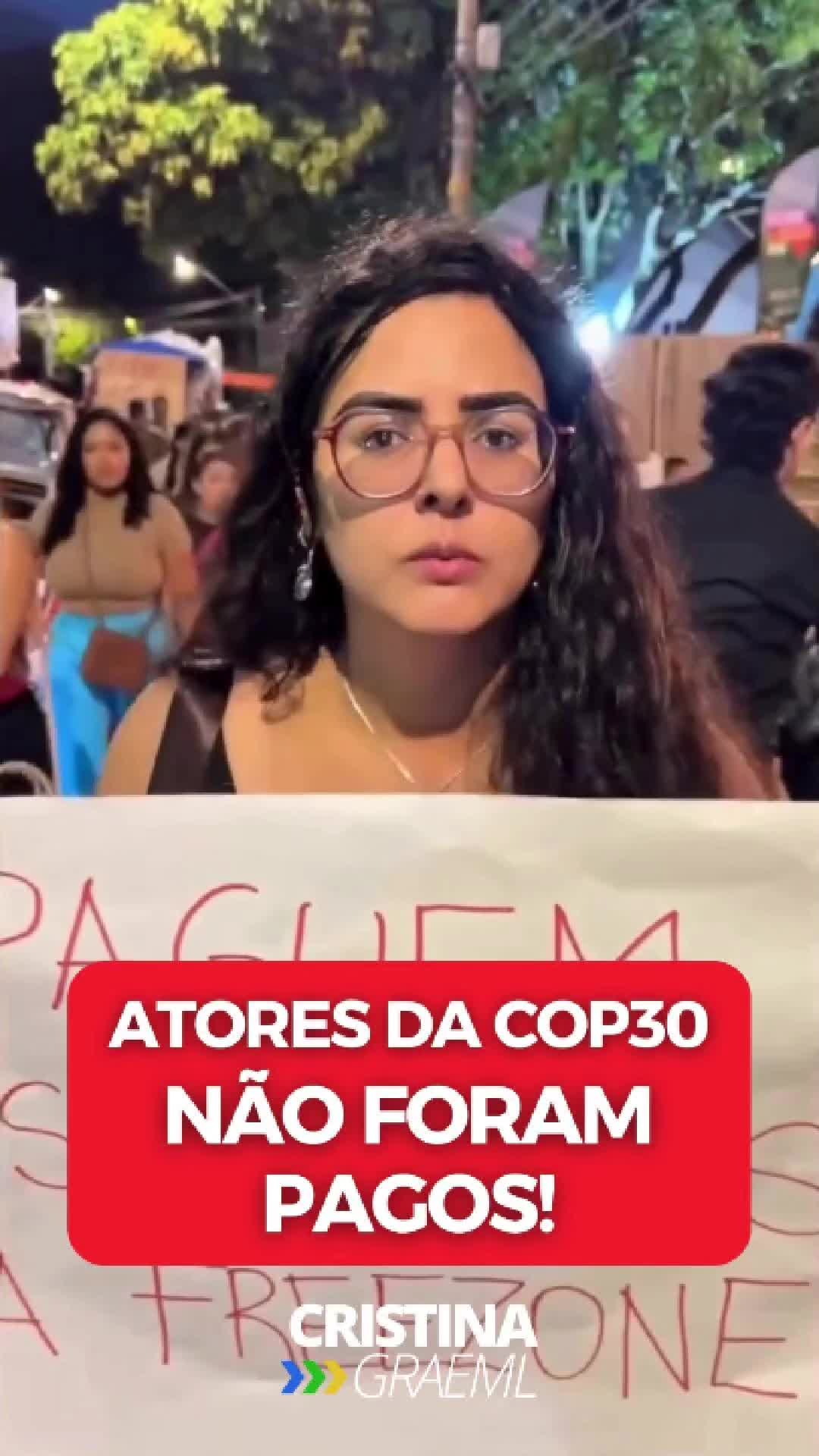 🚨 Até os atores da COP30 ficaram sem receber! O evento que prometia ser “histórico” virou mais um vexame do governo: profissionais contratados para trabalhar na conferência não foram pagos. 👉 A COP30, que já virou FLOP30, acumula escândalos: • foragidos contratados • invasões • desorganização • e agora… calote em quem trabalhou! 🇧🇷 Enquanto o governo faz discurso bonito sobre “justiça social”, quem presta serviço fica no prejuízo. #cristinagraeml #cop30 #vergonha #brasil