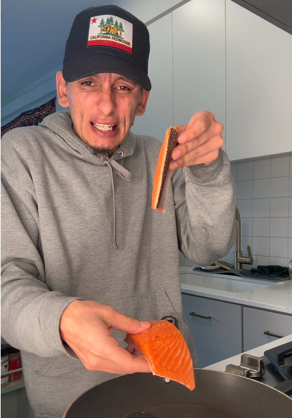 Cooking TROUT for the FIRST TIME EVER 🍣🐠 #cooking #trout #fish #cookwithme 