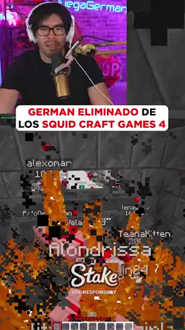 GERMAN ELIMINADO DE LOS SQUID CRAFT GAMES 4 #squidcraftgames4 #germangarmedia #chile #kick #twitch #mexico