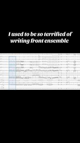 A style of writing I never thought I’d be able to develop. #band #percussion #marchingband #drumline #composer 