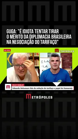 O deputado federal Eduardo #Bolsonaro (PL-SP) voltou a comentar, nesta sexta-feira (21/11), a decisão do governo dos #EstadosUnidos de reduzir parcialmente as tarifas impostas ao #Brasil. Em vídeo publicado nas redes sociais, o parlamentar afirmou que a medida anunciada pela Casa Branca não deve ser interpretada como resultado da atuação diplomática brasileira, mas sim como consequência de pressões internas enfrentadas pela administração de Donald #Trump. Ricardo e Guga Noblat analisam as falas do deputado. #TikTokNotícias 📹 Metrópoles