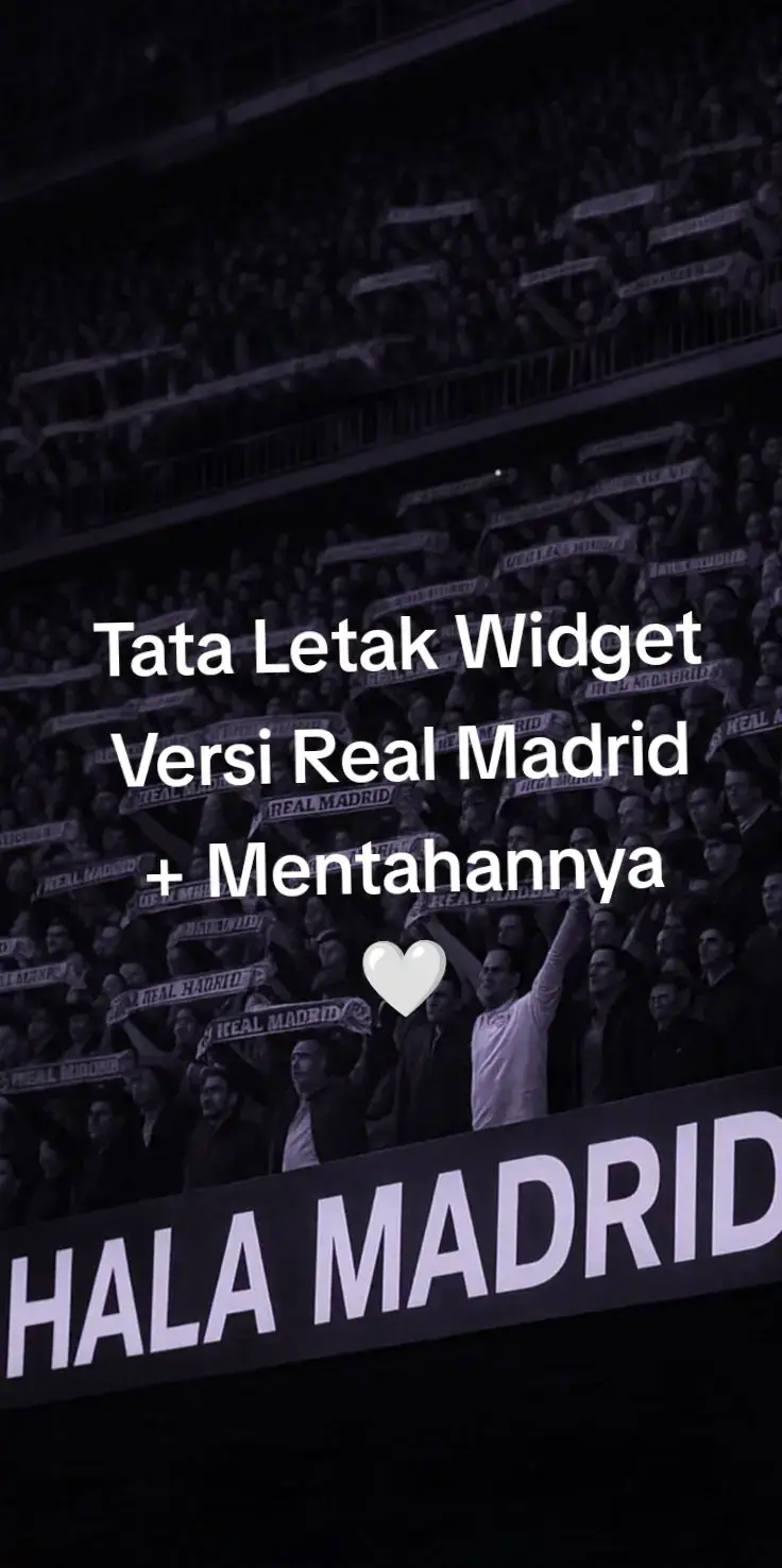 Yang mau boleh ditiru, yang gk mau yaudah😁 #fyp #widget #wallpaper #realmadrid #infinixhot60i 