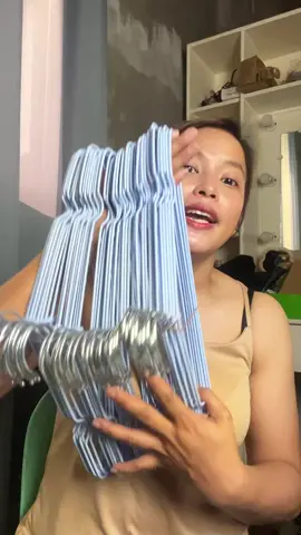 PVC Stainless hanger grabe ang mura talaga tapos matibay pa na hanger #hanger #pvchanger 