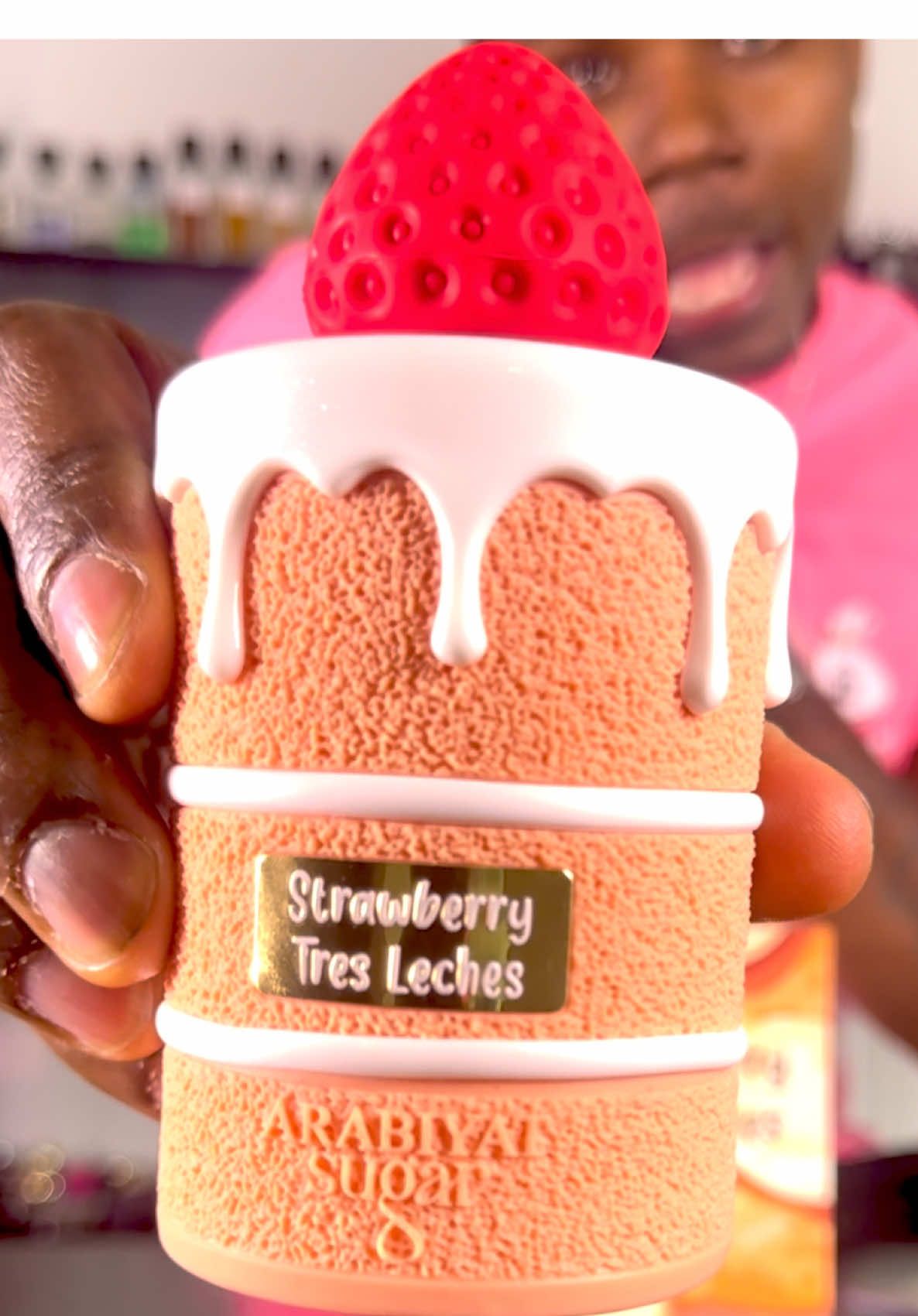 Arabiyat Sugar Strawberry Tres Leches is sexy smooth creamy gourmand fragrance  #arabiyatprestige #gourmandperfume #strawberry #ladiesyouneedthis #fellasgocopthis 