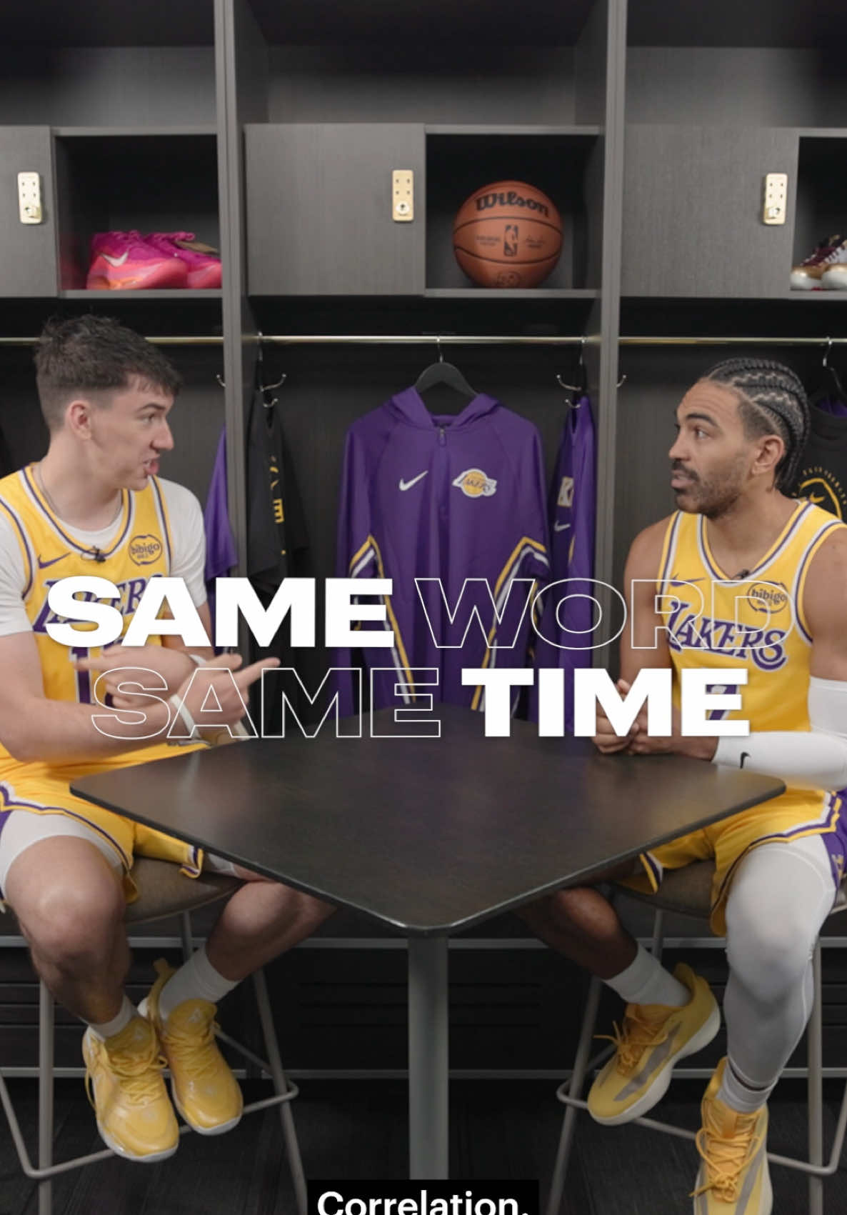 Gabe & Jake take on the Same Word challenge & it’s straight COMEDY 😂 #lakers #NBA 
