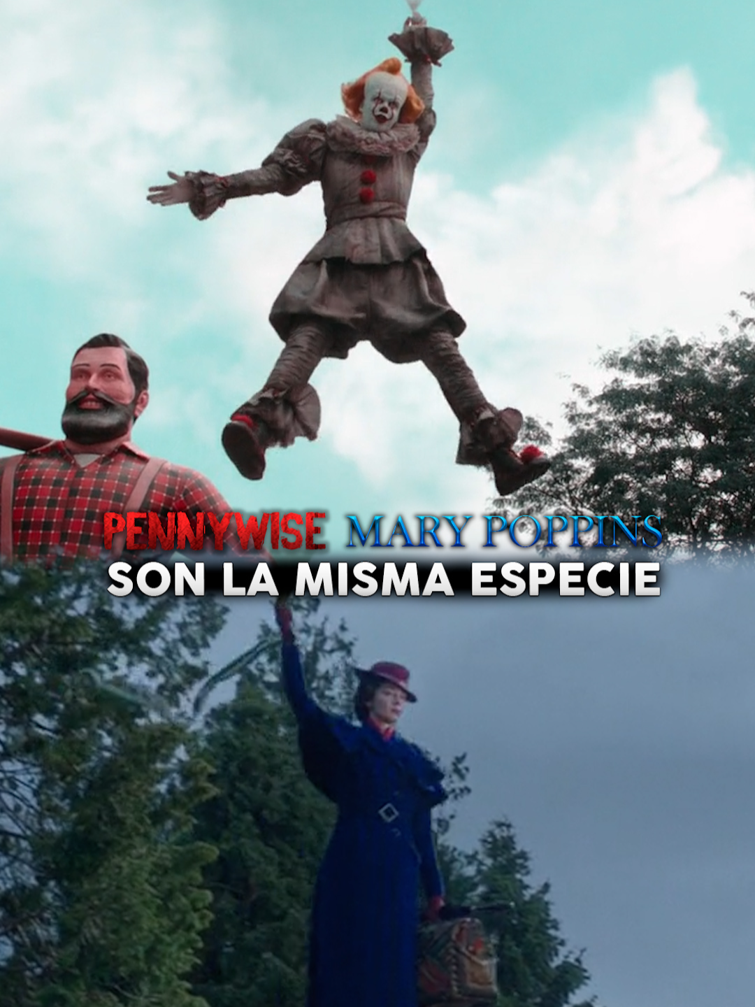 PENNYWISE Y MARY POPPINS SON PRIMOS #marypoppins #teorias #pennywise #it #terror