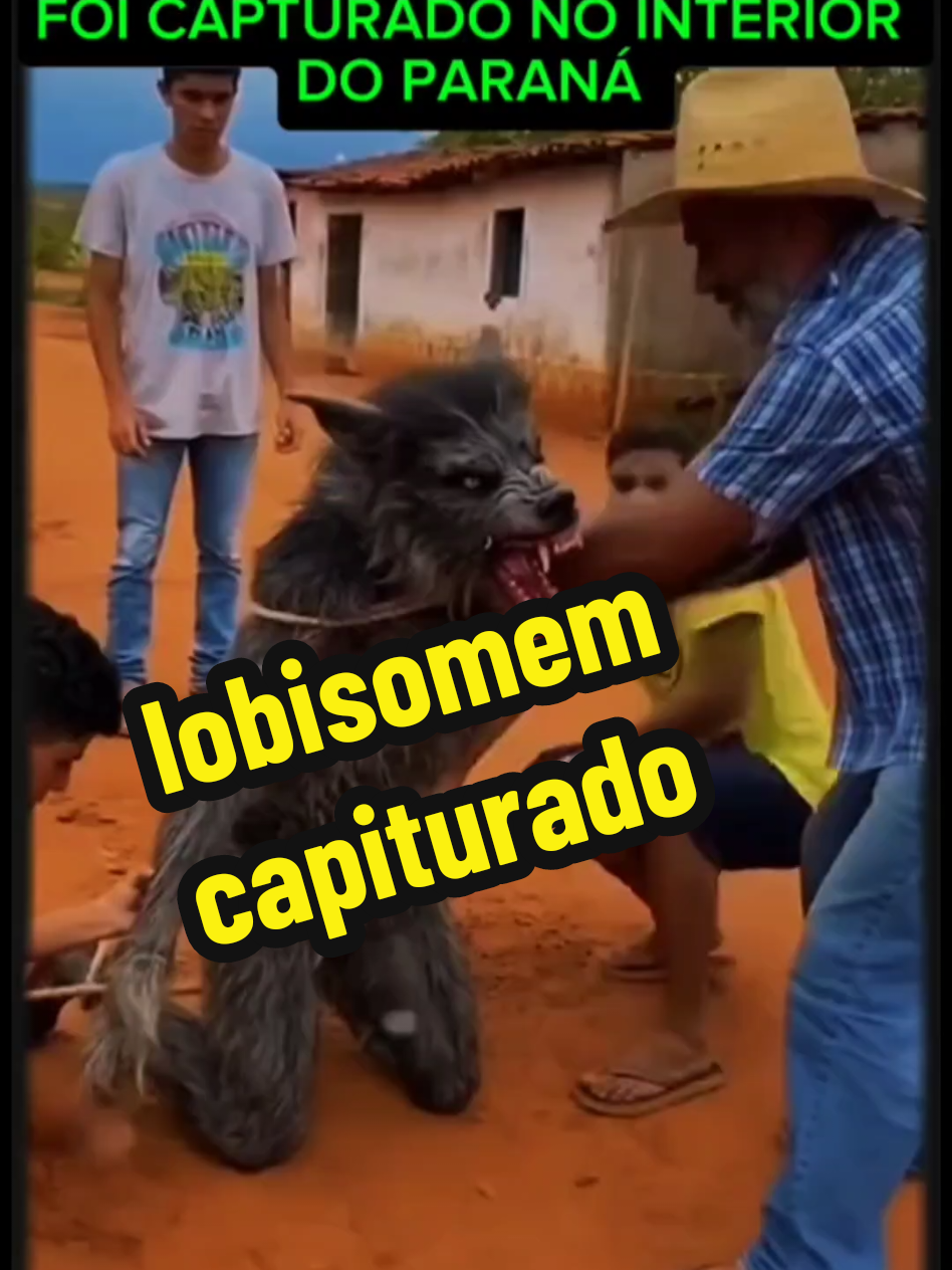 um lobisomem foi capiturado no interior do Paraná #videos assustadores #criaturas estranhas #lobisomem 