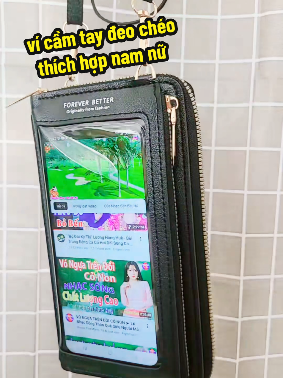 ví da cầm tay có dây đeo chéo thích hợp cho nam nữ#muataitiktokshop #cobade #vicamtay #tuideocheo #vída @CÔ BA Dễ @CÔ BA Dễ @CÔ BA Dễ 